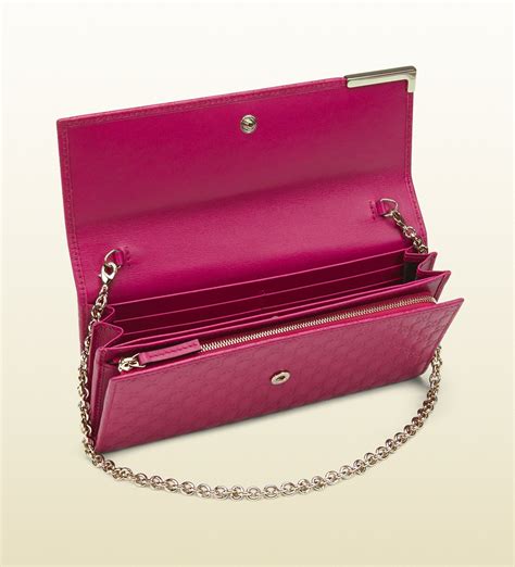 gucci pink wallet chain|gucci interlocking wallet on chain.